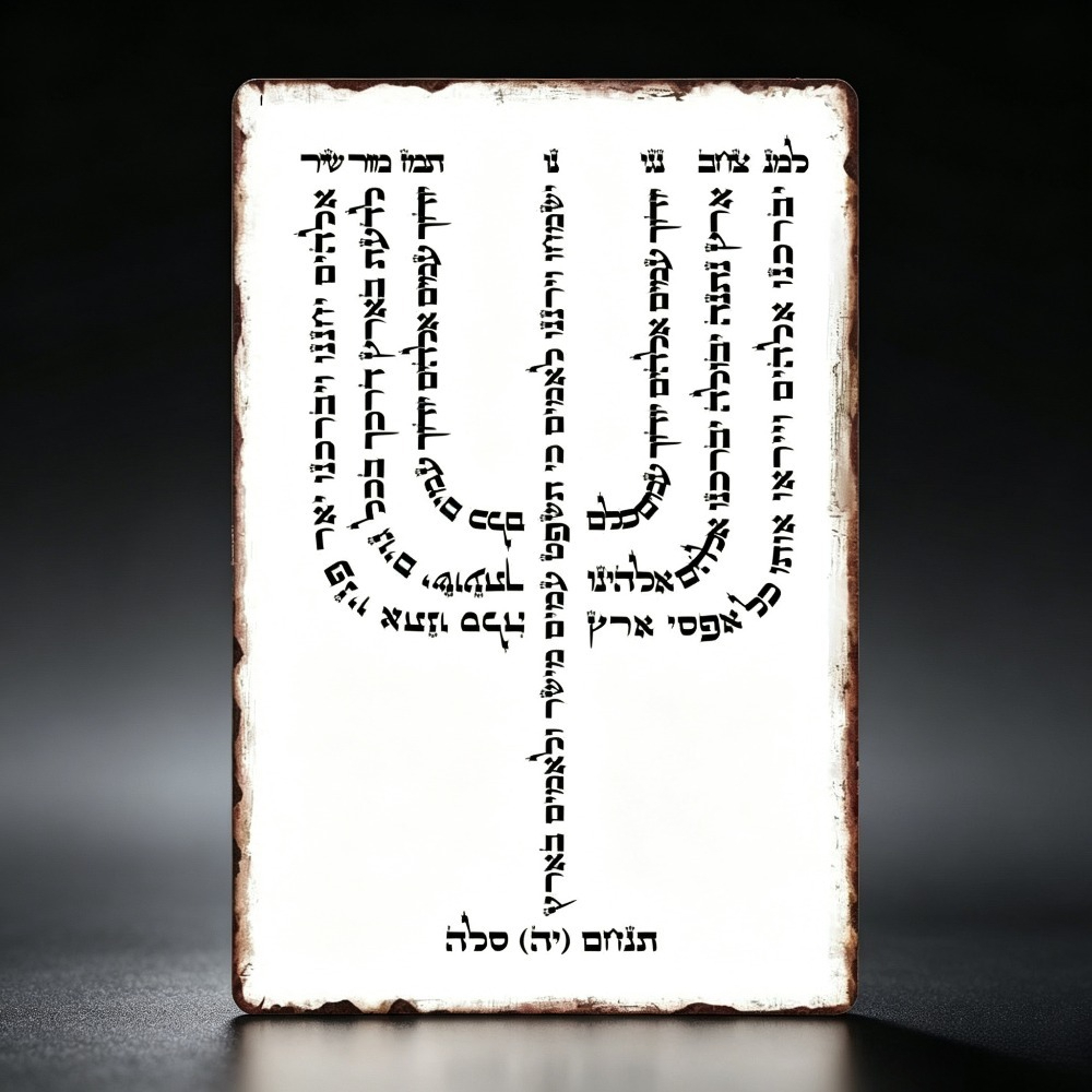 Art & Craft Kids Salon - CIFBUY Vintage Hebrew YHVH Aluminum Wall