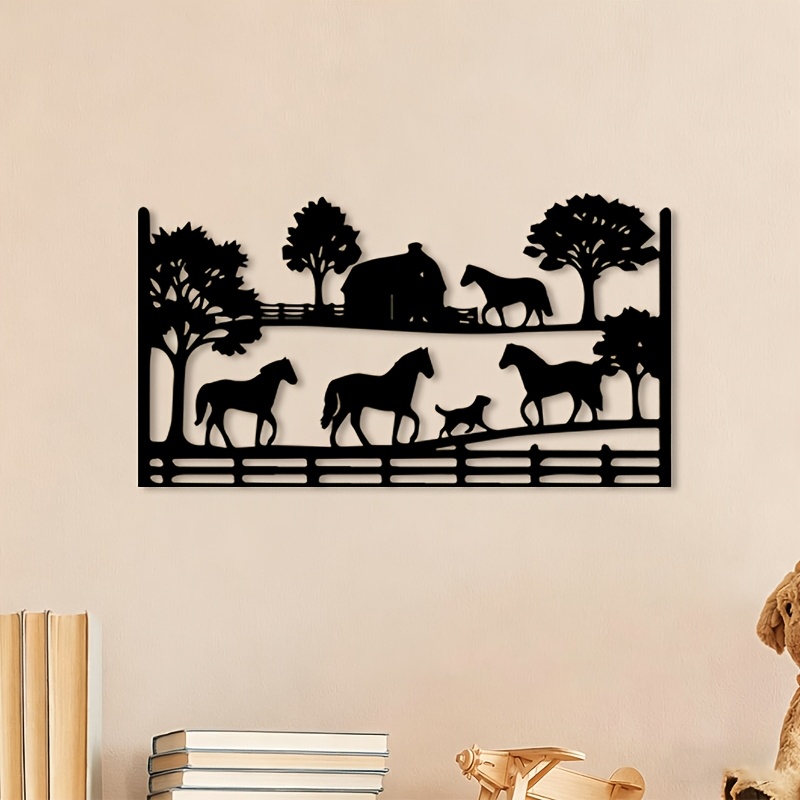 CIFBUY Metal Wall Art Horse Fa - Art Craft Horse recension och pris