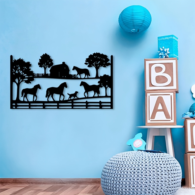 CIFBUY Metal Wall Art Horse Fa - Art Craft Horse recension och pris