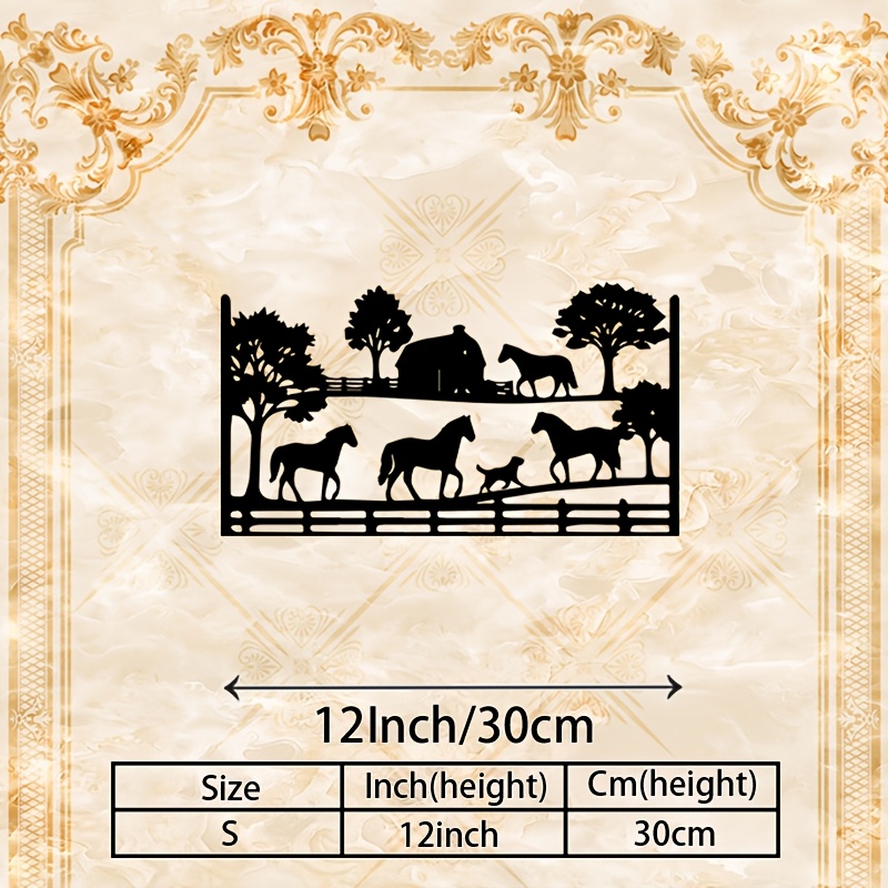 CIFBUY Metal Wall Art Horse Fa - Art Craft Horse recension och pris