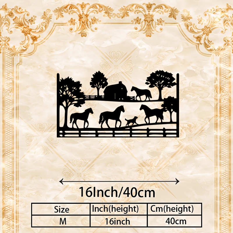 CIFBUY Metal Wall Art Horse Fa - Art Craft Horse recension och pris