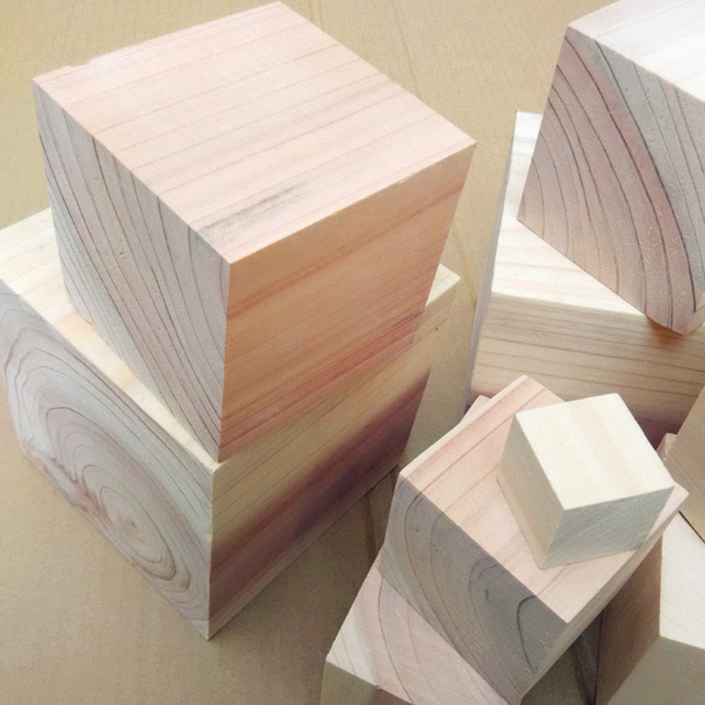 200Pcs Pine Wood Craft Cube Bl - Art Craft Game recension och pris