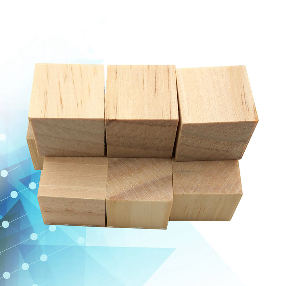 200Pcs Pine Wood Craft Cube Bl - Art Craft Game recension och pris