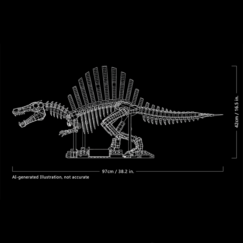 2246pcs MOC Dinosaurs Spinosau - Art Craft Dinosaurs recension och pris