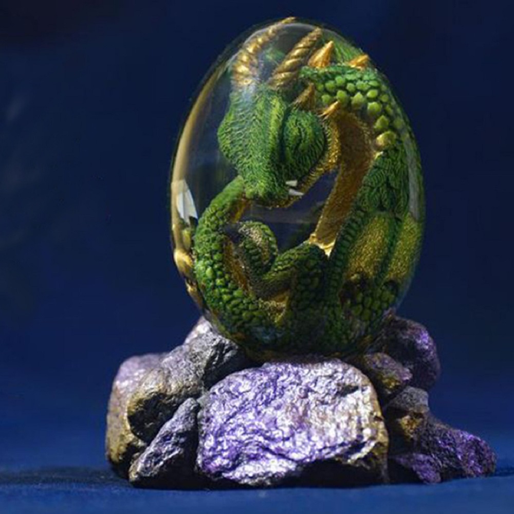 Lava Dragon Egg Statue With St - Art Craft Dinosaurs recension och pris