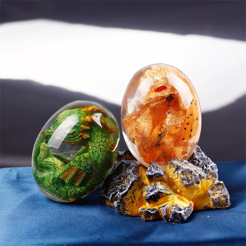 Lava Dragon Egg Statue With St - Art Craft Dinosaurs recension och pris