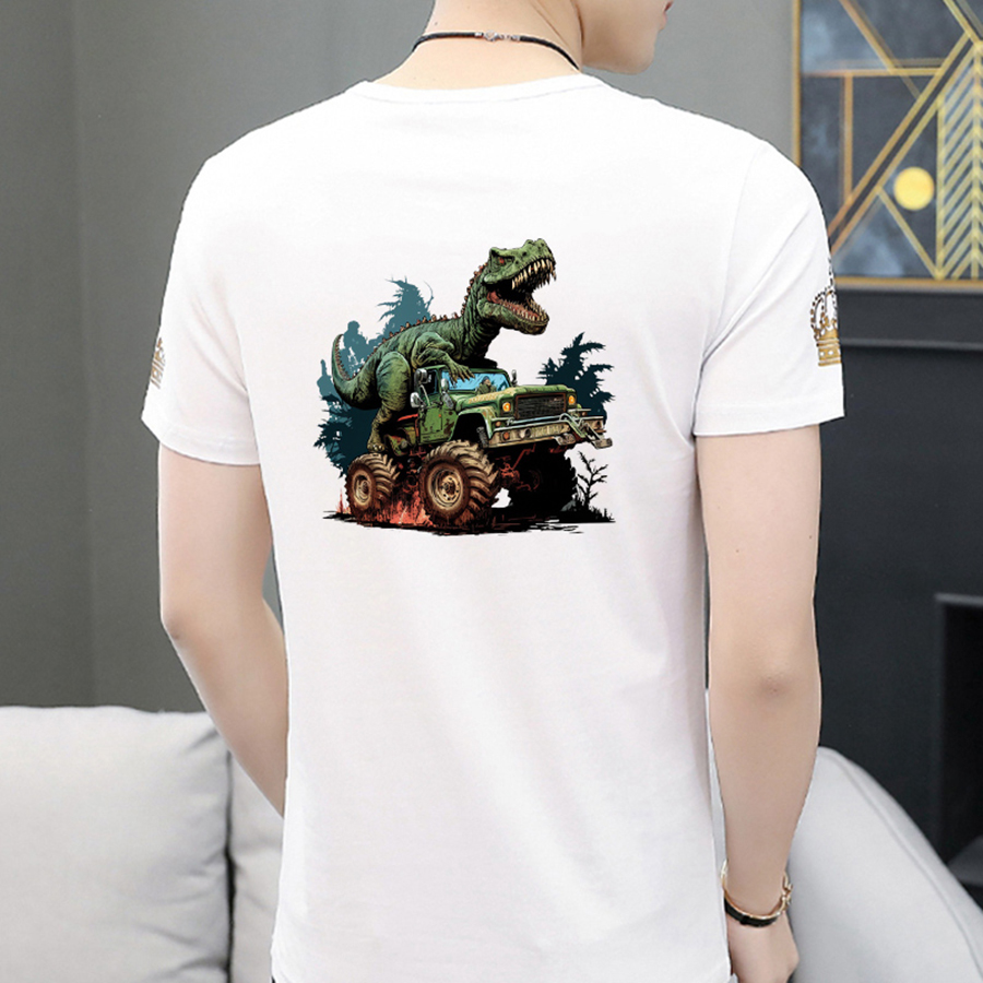 Big Truck Dinosaur Iron On Pat - Art Craft Dinosaurs recension och pris