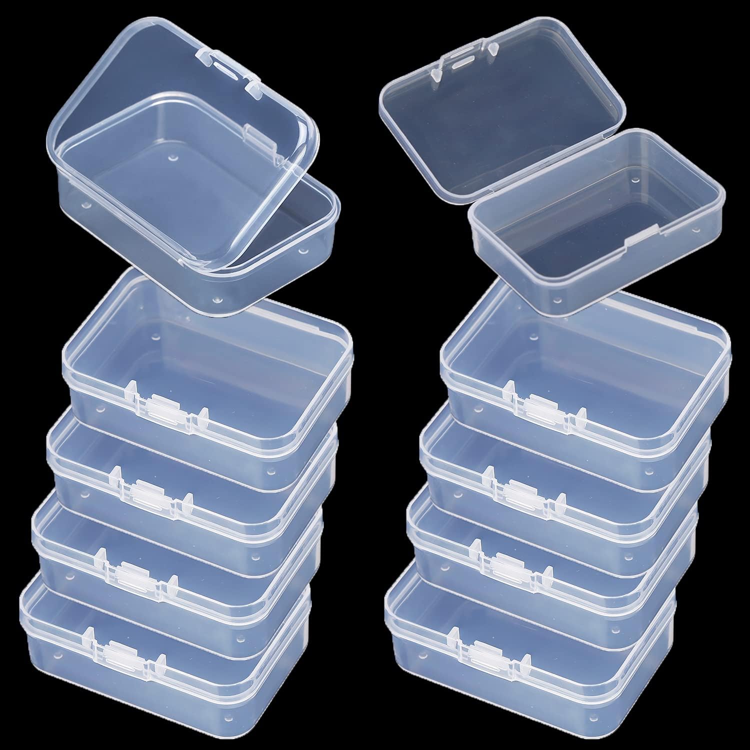 A Set of 10 Small Transparent  - Box Art And Craft recension och pris