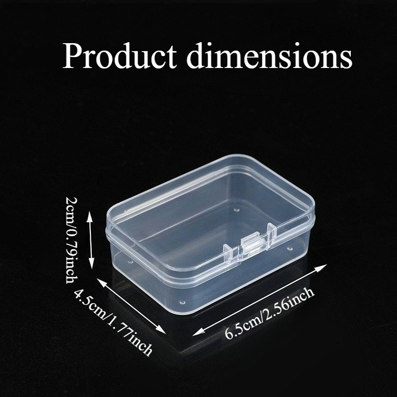 A Set of 10 Small Transparent  - Box Art And Craft recension och pris