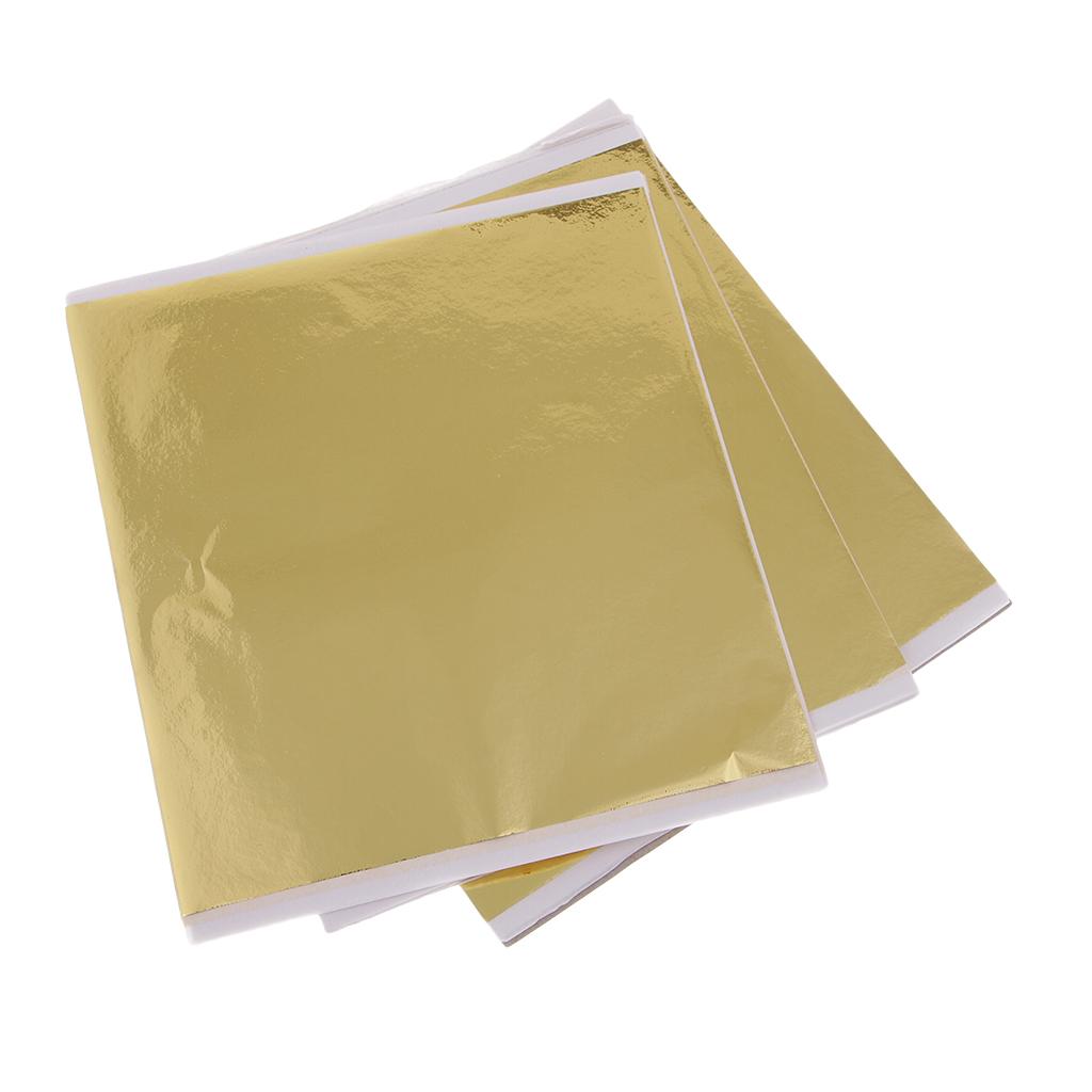 100x 14cm Gold Leaf Sheets Gil - Art Craft Paper recension och pris