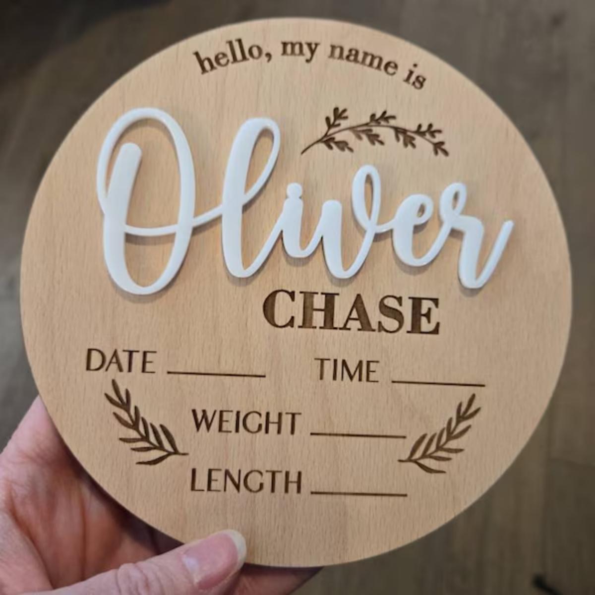 1Pc Custom Baby Announcement S - Art Craft Christmas recension och pris