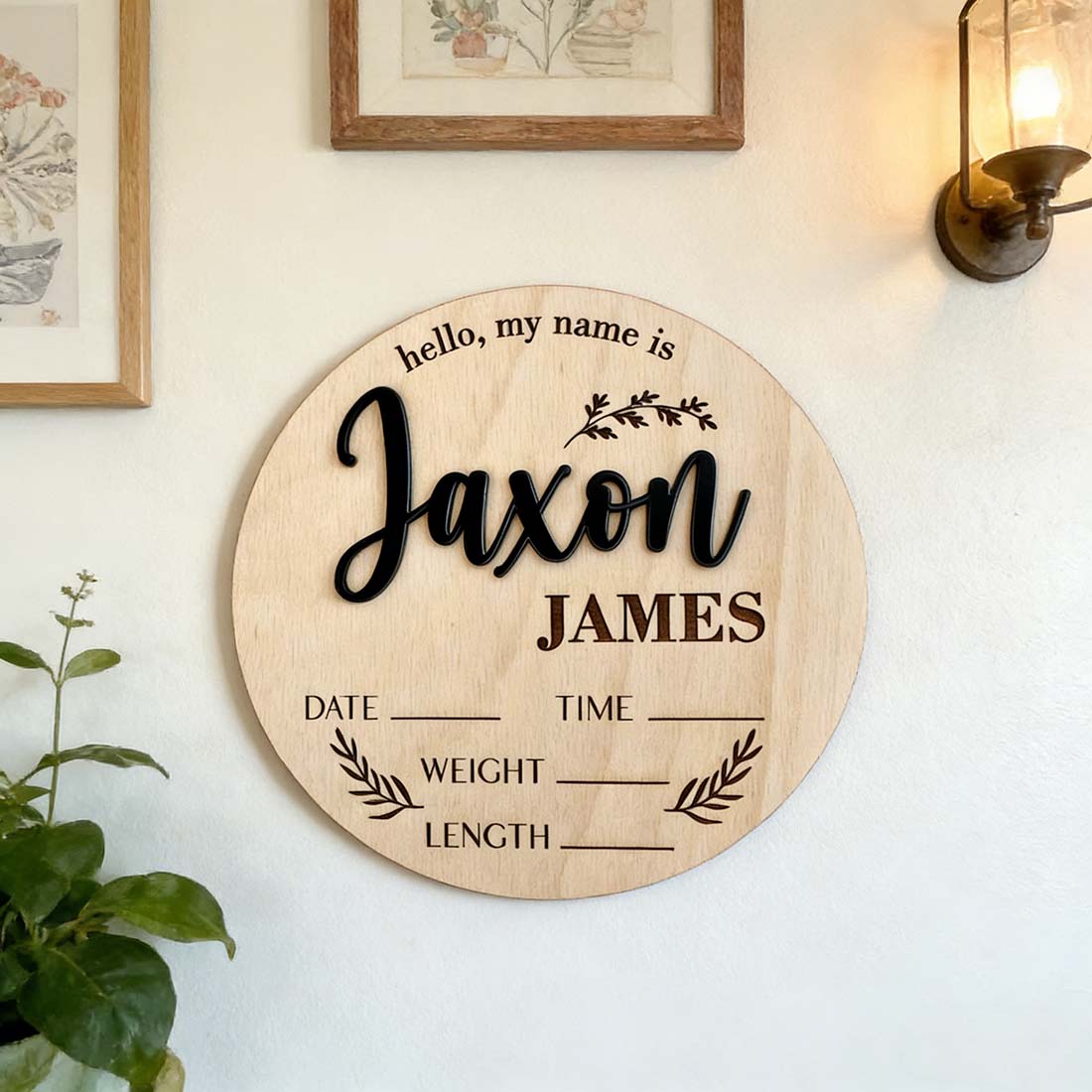 1Pc Custom Baby Announcement S - Art Craft Christmas recension och pris