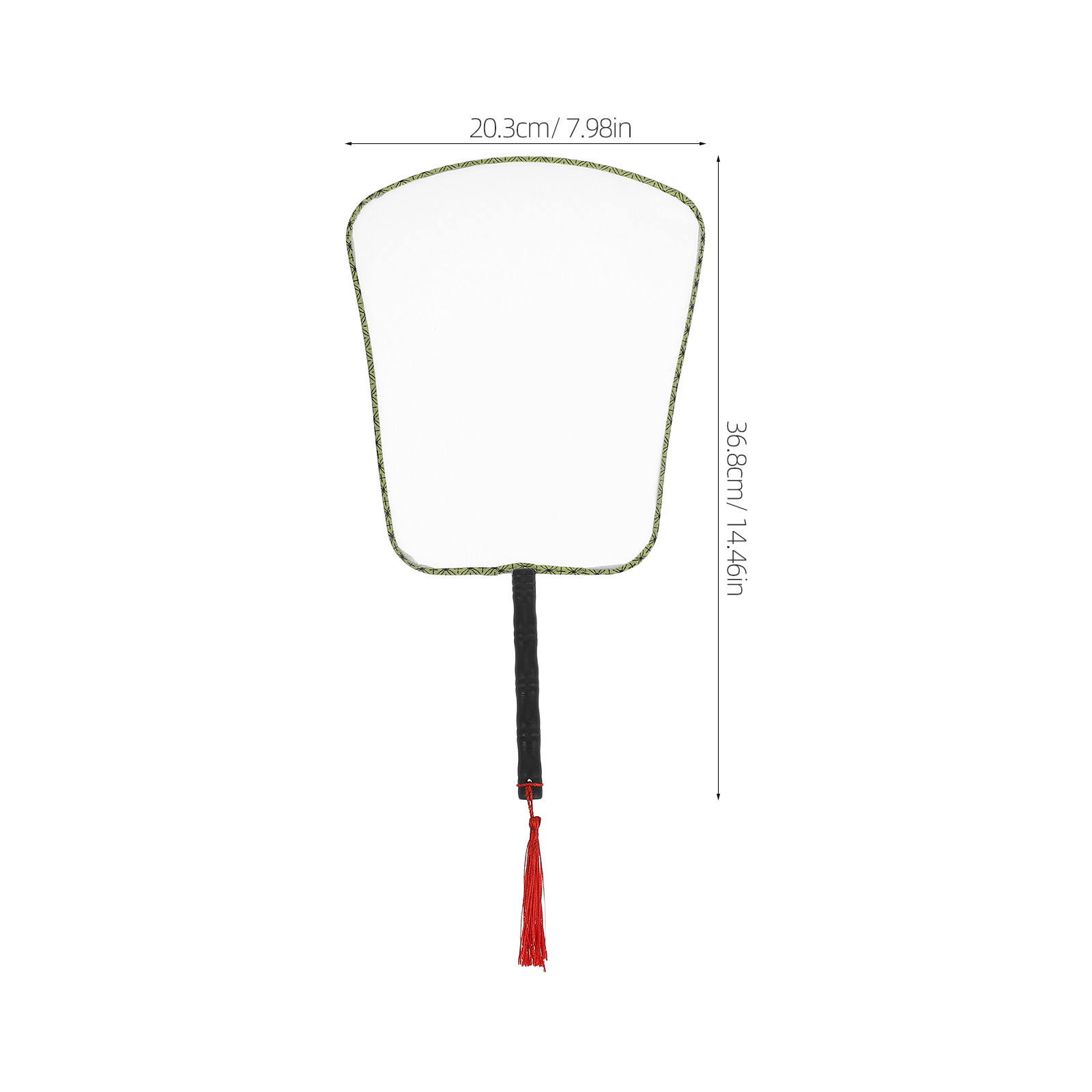 2Pcs White Silk Hand Fan DIY B - Art Craft For Kindergarten recension och pris