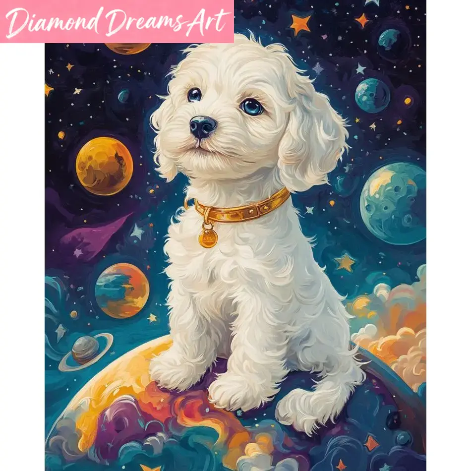 Frameless, Dog 5d Diamond Pain - Art Craft Ideas For Adults recension och pris