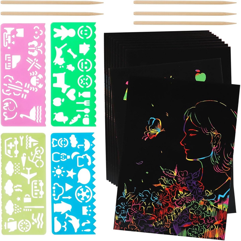 Scratch Paper Art Set, Black C - Art Craft Game recension och pris
