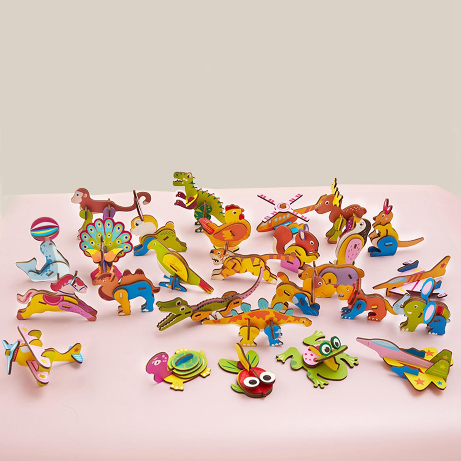 3D Cartoon Wooden Insert Puzzl - Art Craft Game recension och pris