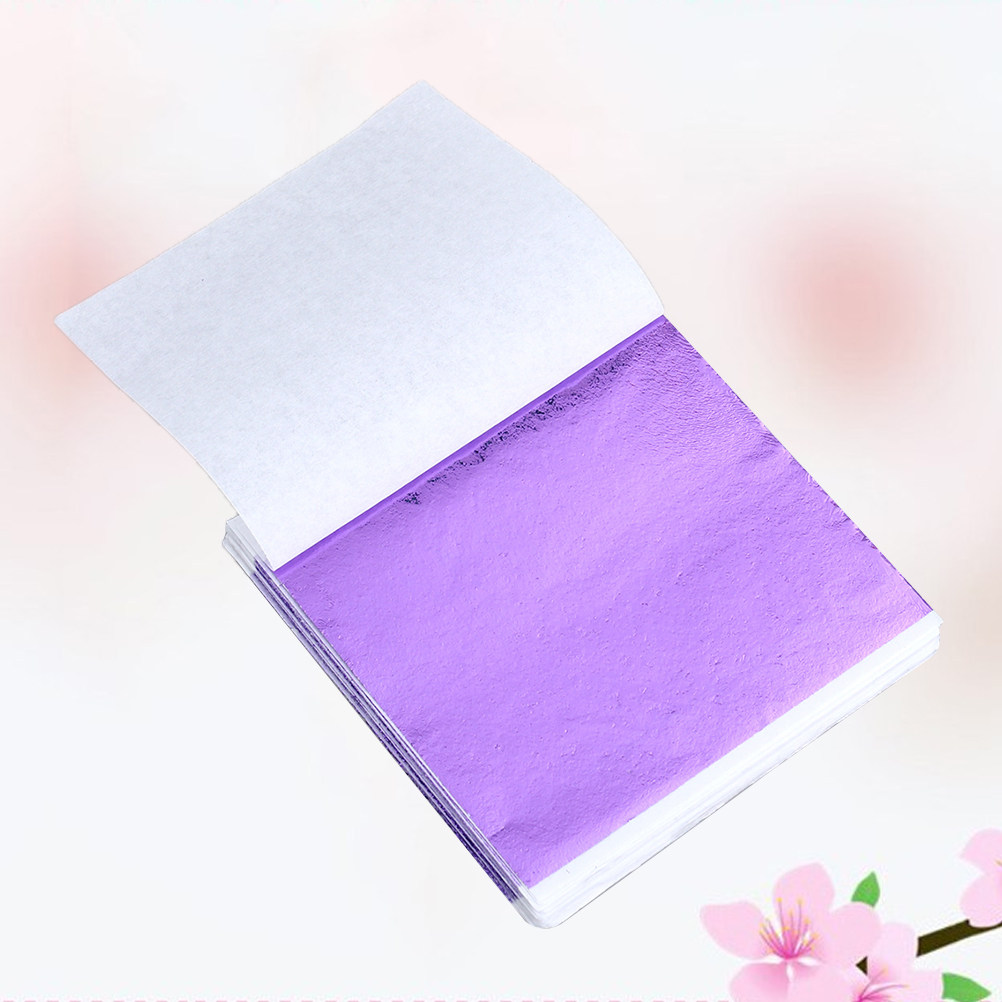 50Pcs 8x8.5cm Gold Leaf Sheets - Art Craft Paper recension och pris
