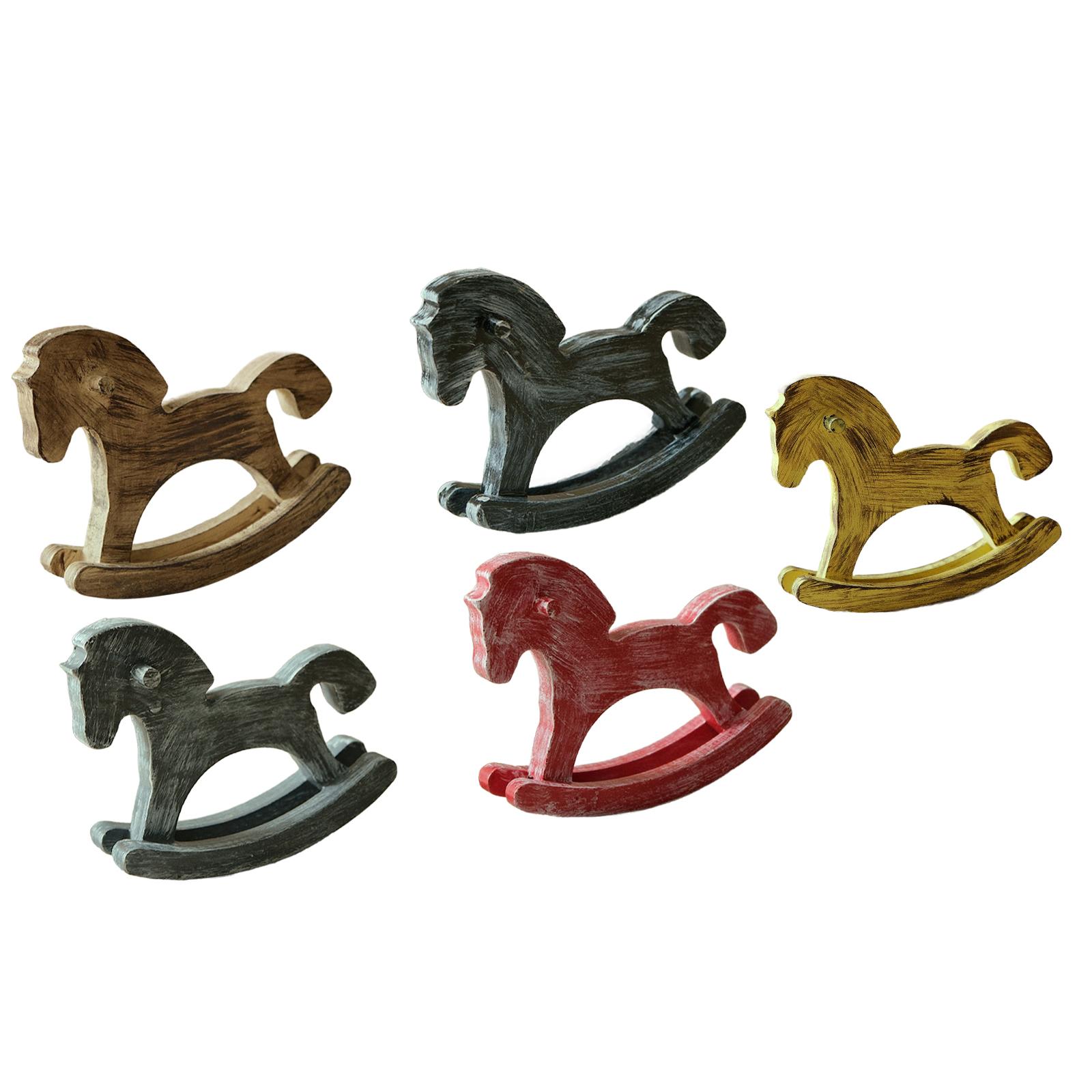 Wooden Rocking Horse Home Acce - Art Craft Horse recension och pris