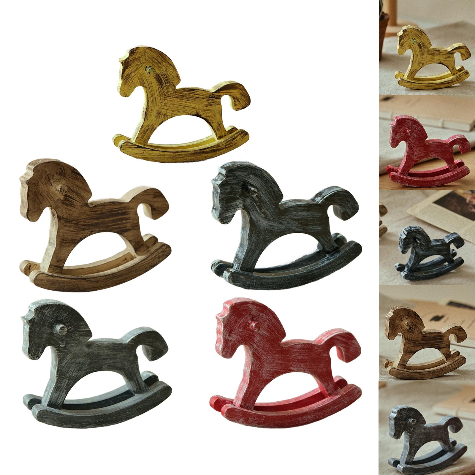 Wooden Rocking Horse Home Acce - Art Craft Horse recension och pris
