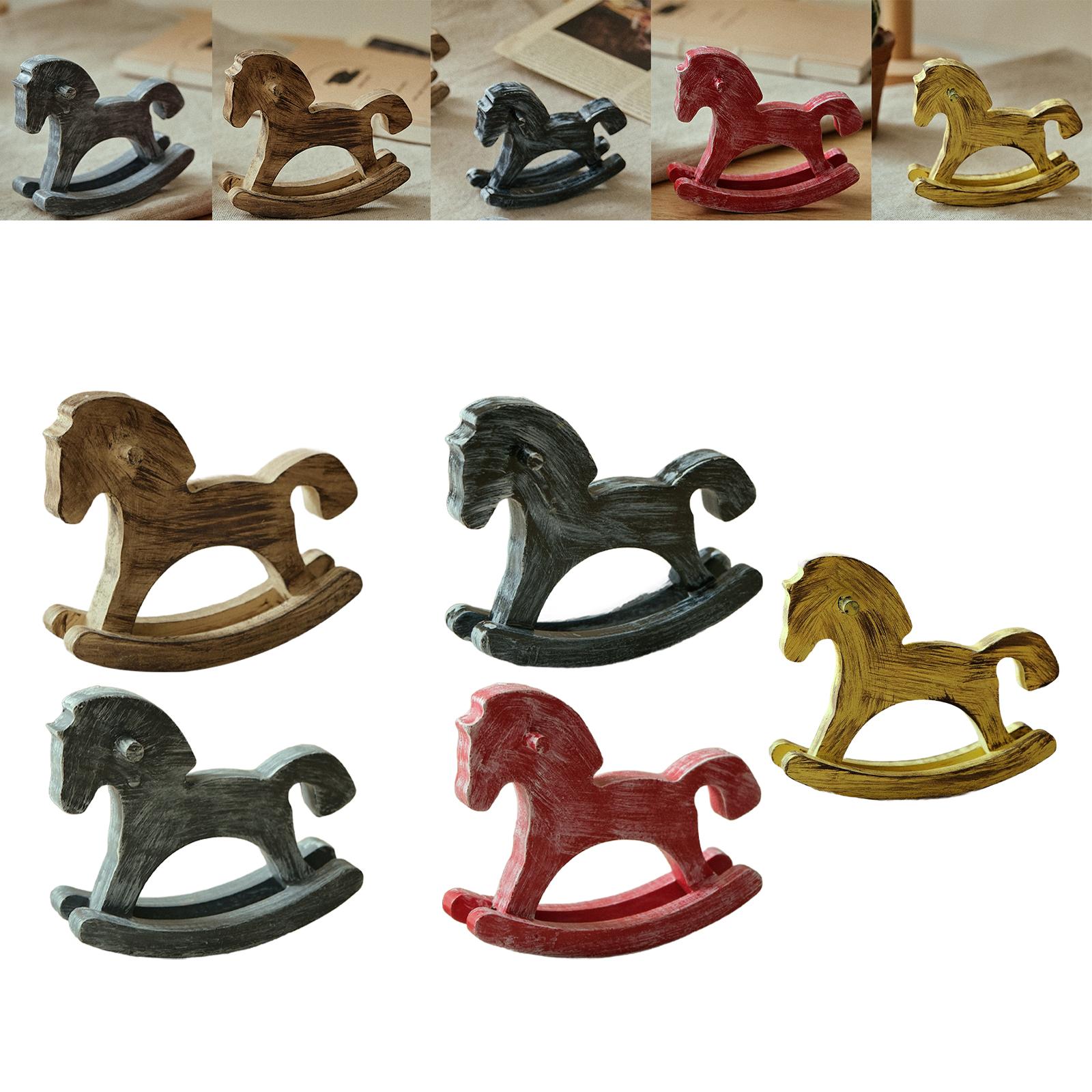 Wooden Rocking Horse Home Acce - Art Craft Horse recension och pris