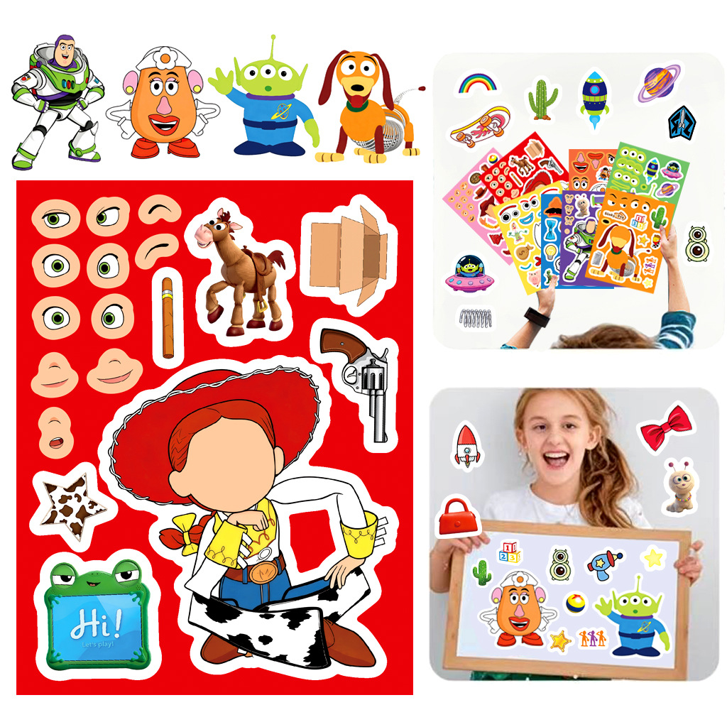 Toy Story 5 Make a Face Sticke - Art Craft Christmas recension och pris