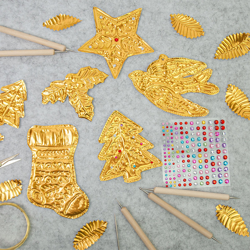 DIY Gold Foil Art Relief Chris - Art Craft Paper recension och pris
