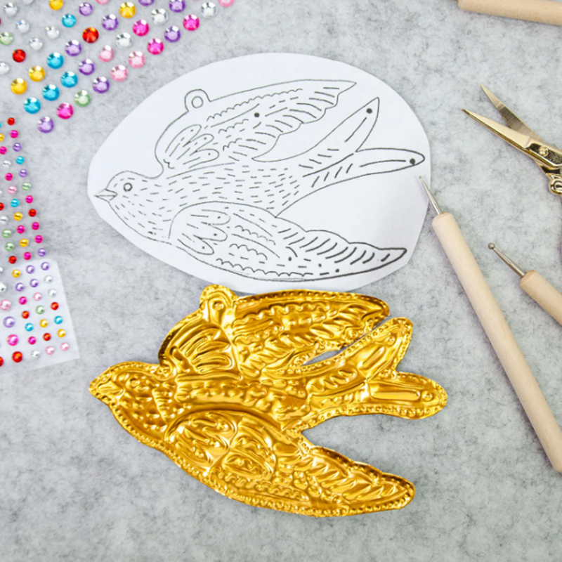 DIY Gold Foil Art Relief Chris - Art Craft Paper recension och pris