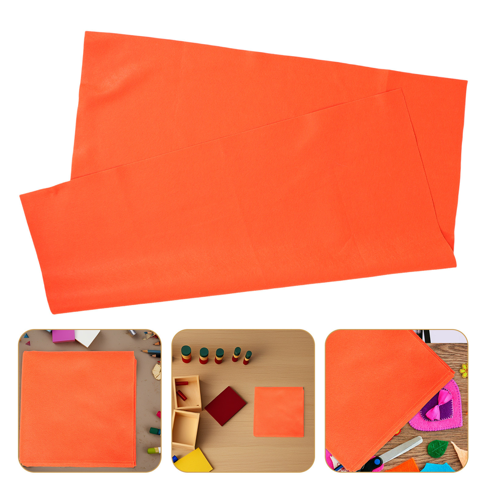 Orange Felt Fabric Sheets Soft - Art Craft For Kindergarten recension och pris