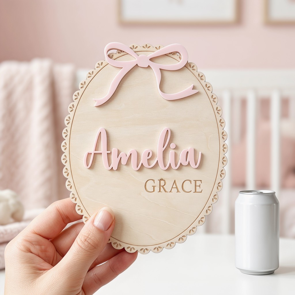 1Pc Custom Bow Lace Edge Baby  - Art Craft Christmas recension och pris