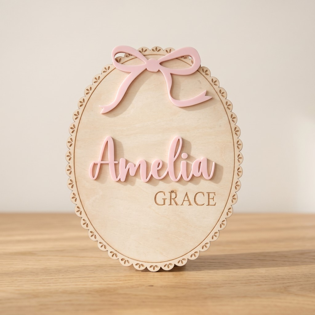 1Pc Custom Bow Lace Edge Baby  - Art Craft Christmas recension och pris