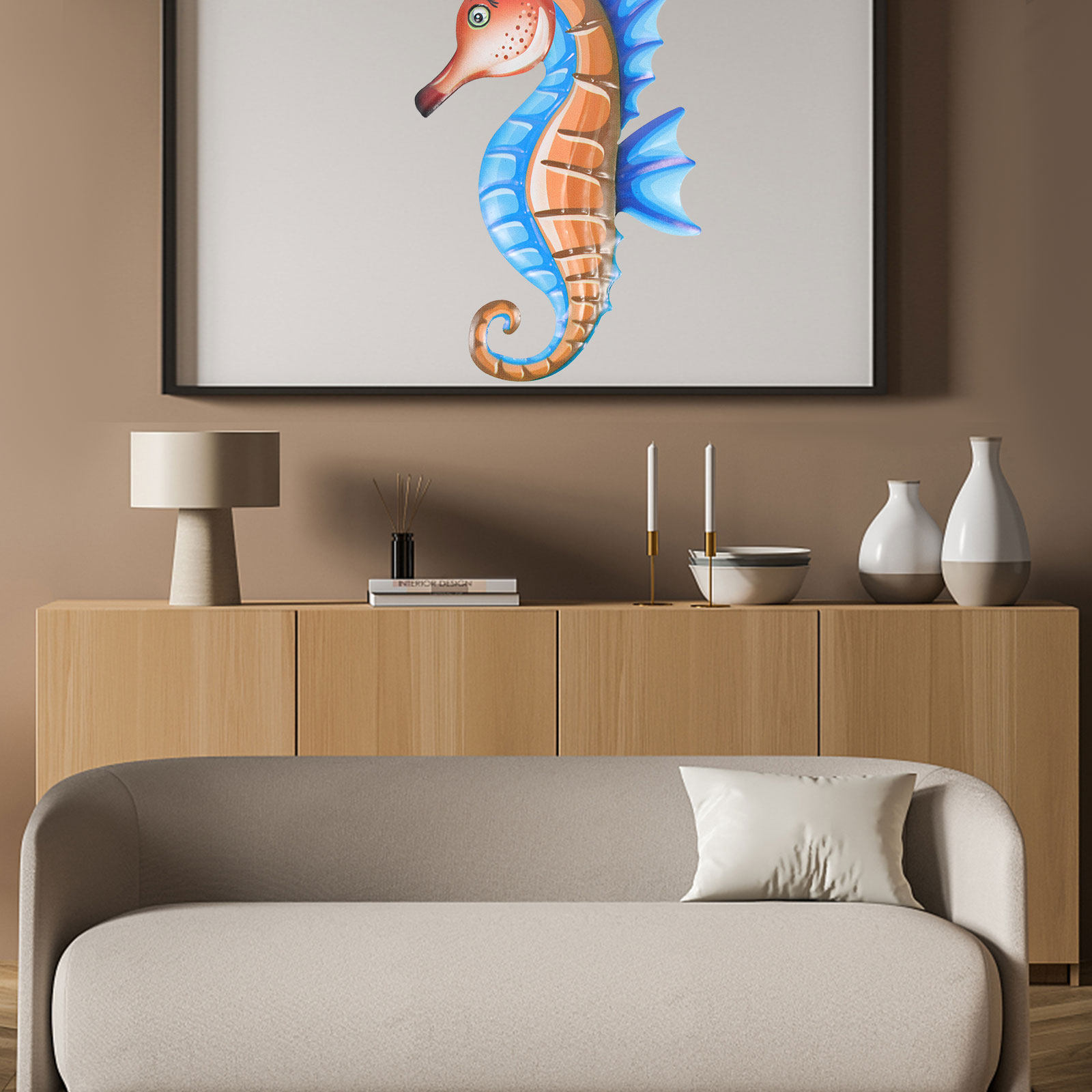 Premium Metal Sea Horse Wall H - Art Craft Horse recension och pris
