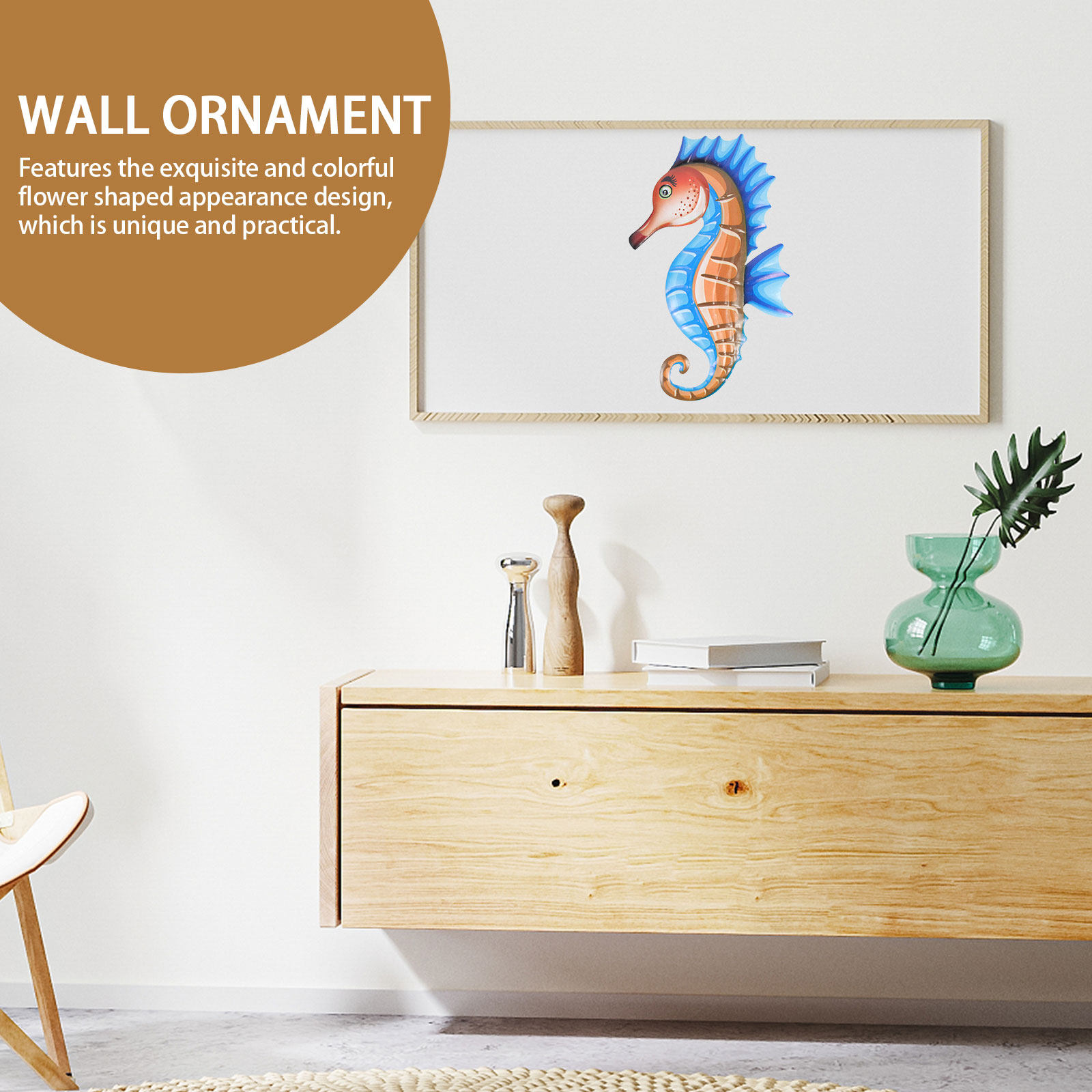 Premium Metal Sea Horse Wall H - Art Craft Horse recension och pris