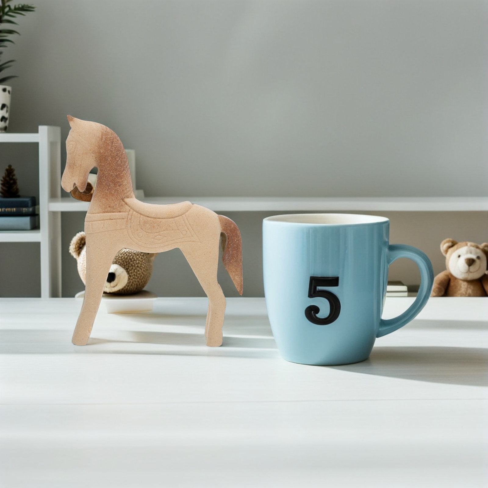 Unfinished Wooden Horse Carvin - Art Craft Horse recension och pris