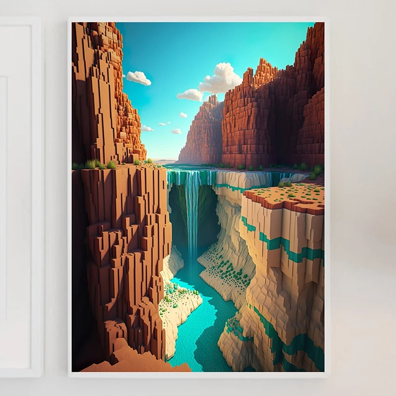 M-Minecraft Poster Mine Game P - Art Craft Game recension och pris