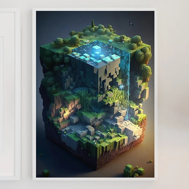 M-Minecraft Poster Mine Game P - Art Craft Game recension och pris