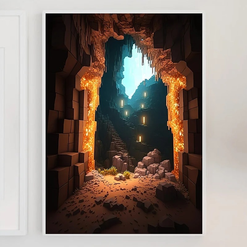 M-Minecraft Poster Mine Game P - Art Craft Game recension och pris