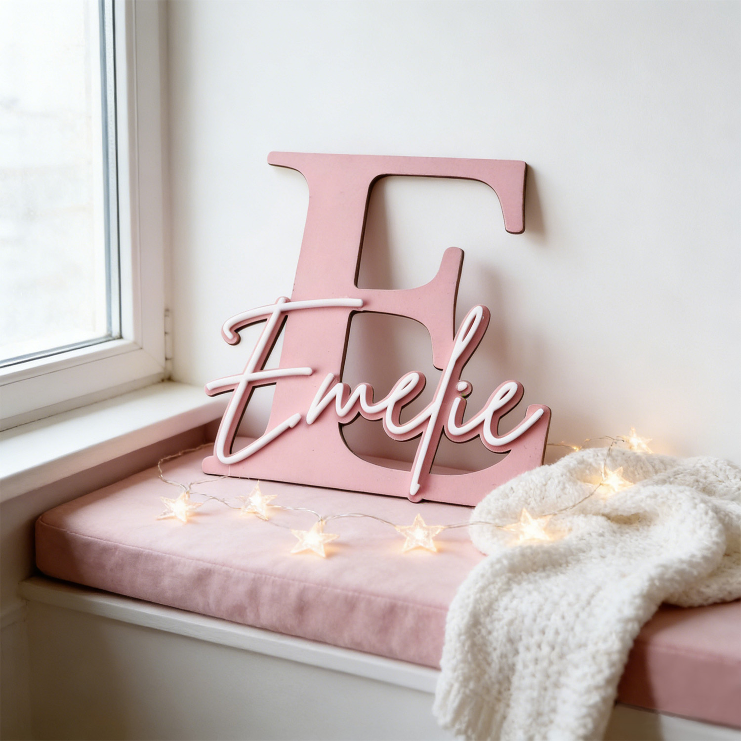 1pc Double-layer Wooden Name D - Art Craft Christmas recension och pris