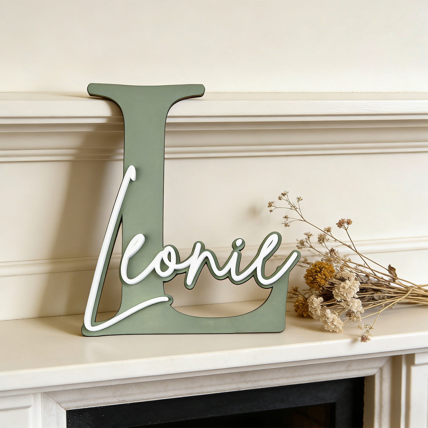 1pc Double-layer Wooden Name D - Art Craft Christmas recension och pris