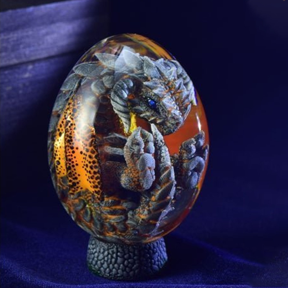 Lava Dragon Egg Statue Ornamen - Art Craft Dinosaurs recension och pris