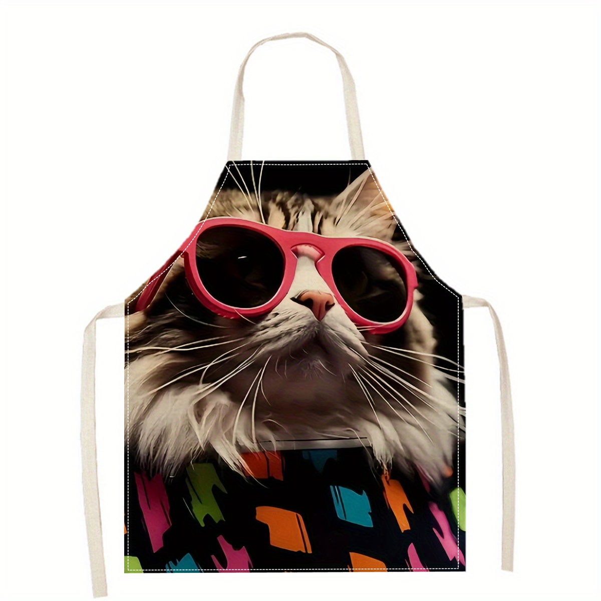 Linen Apron Funny Cat Sunglass - Art And Craft Sunglasses recension och pris