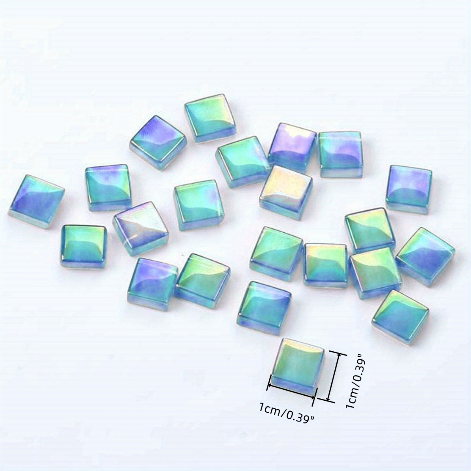 10mm Blue Glass Mosaic Tiles S - Art And Craft Photos recension och pris